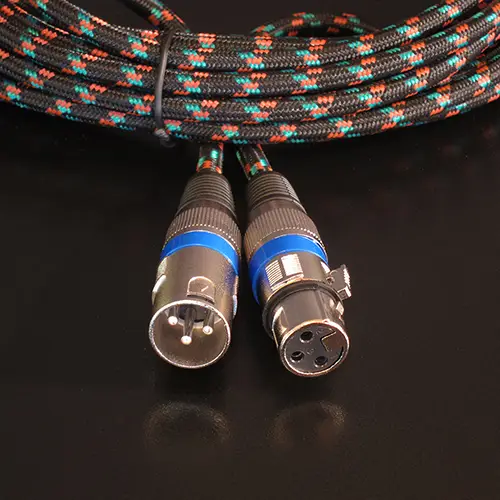 Featured image for “3-Pin XLR Cable, Black & Red, 25'”